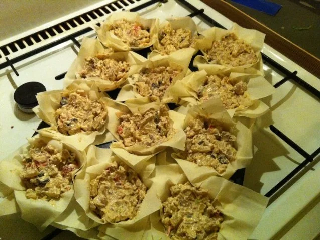 Filoteigpäckchen mit Fenchel-Pilz-Tomatenfüllung - Rezept - Bild Nr. 7