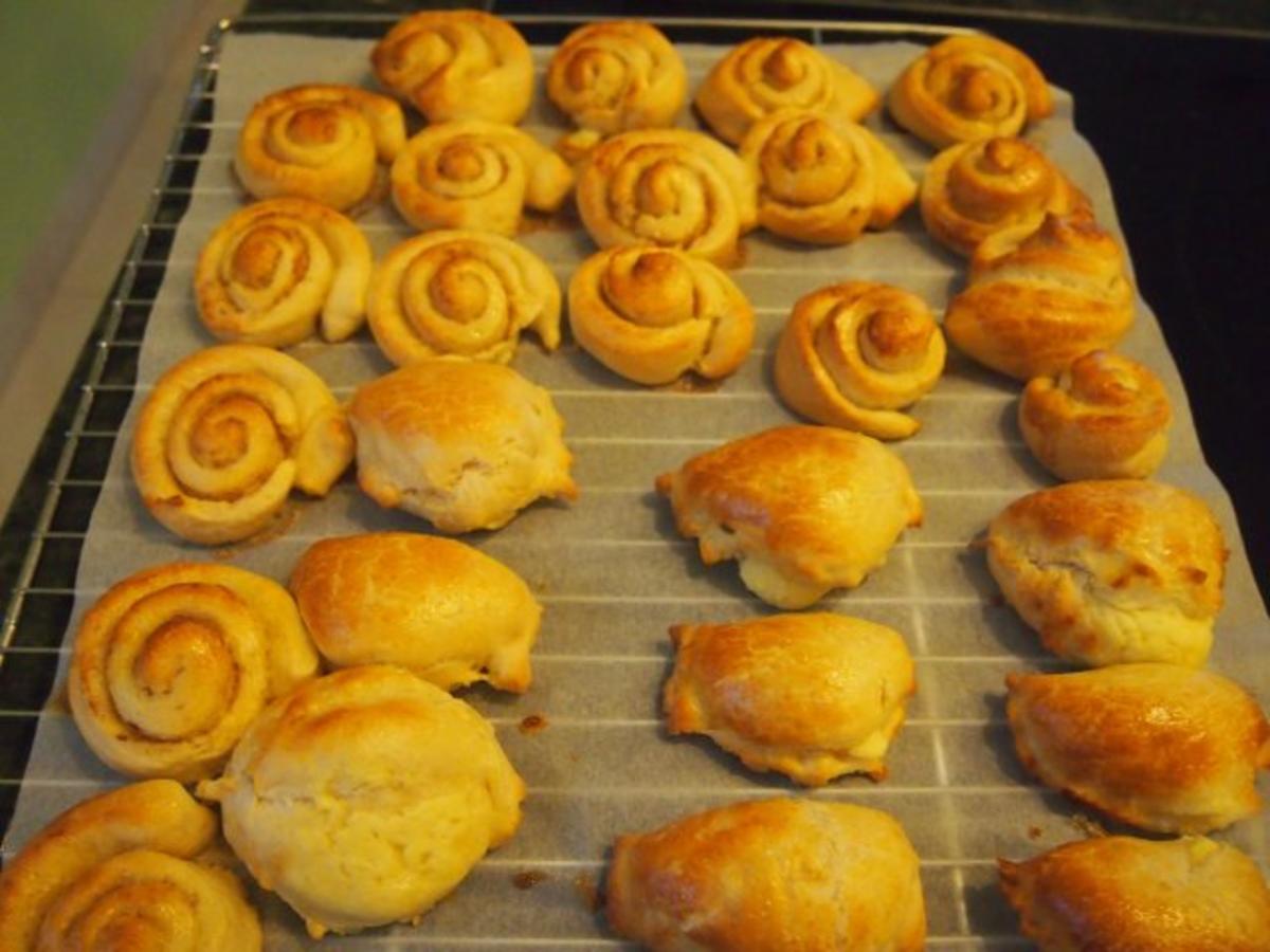 Bilder für Süßes Gebäck: Vanilletaschen und Zucker- Zimt- Schnecken - Rezept