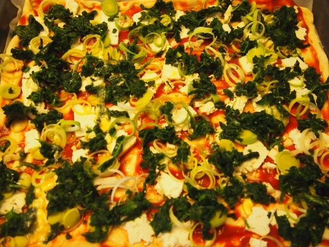 Rezept: Spinat- Feta- Pizza Spinat- Feta- Pizza - Rezept