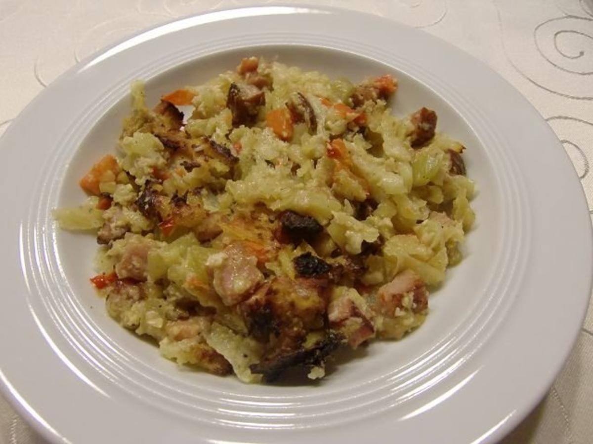 Knuspriger Gemüse Kartoffelauflauf à la Heiko - Rezept