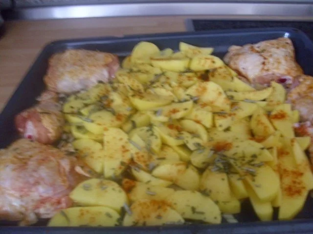 Hähnchen mit Rosmarin Kartoffeln Mediterrane-Art - Rezept - Bild Nr. 6