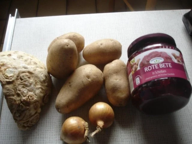 Leiterchen mit Sellerie-Kartoffelstampf und Rote Bete - Rezept - Bild Nr. 2