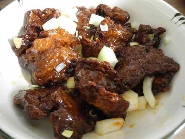 Vegan : Süß - Saure Sojastücke in Tomatensoße - Rezept - Bild Nr. 4