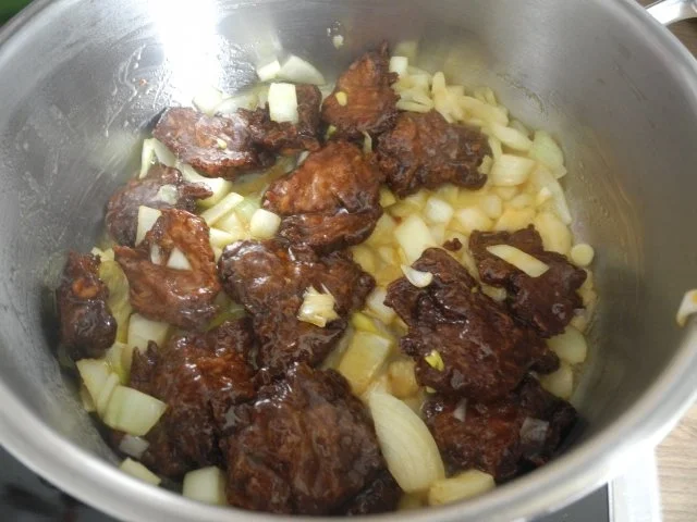 Vegan : Süß - Saure Sojastücke in Tomatensoße - Rezept - Bild Nr. 5