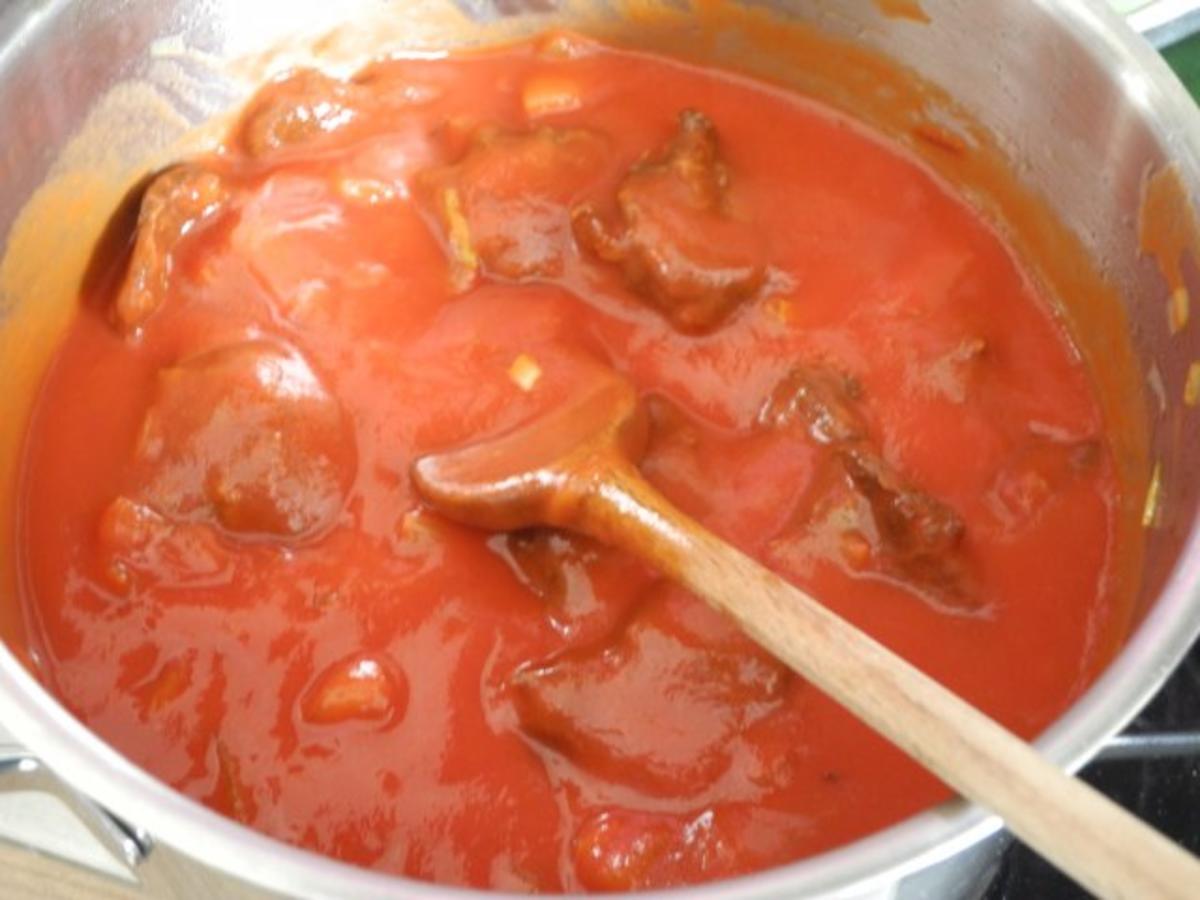 Vegan : Süß - Saure Sojastücke in Tomatensoße - Rezept - Bild Nr. 6