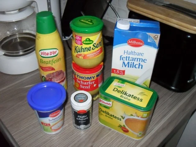 Wurstpfanne mit Schmand-Senfsoße - Rezept - Bild Nr. 4