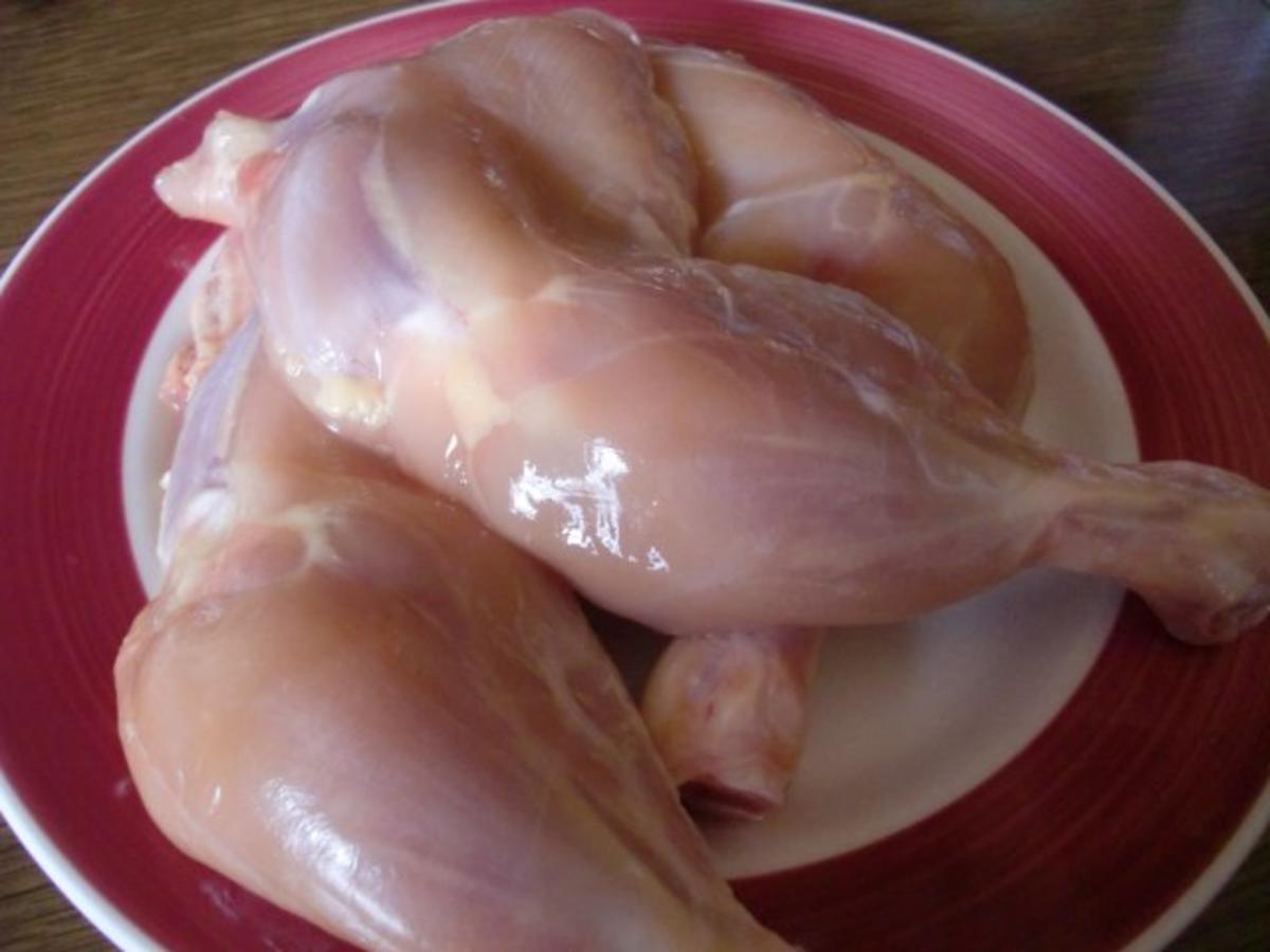 Hähnchenschenkel in cremiger Gemüsesoße - Rezept - Bild Nr. 7