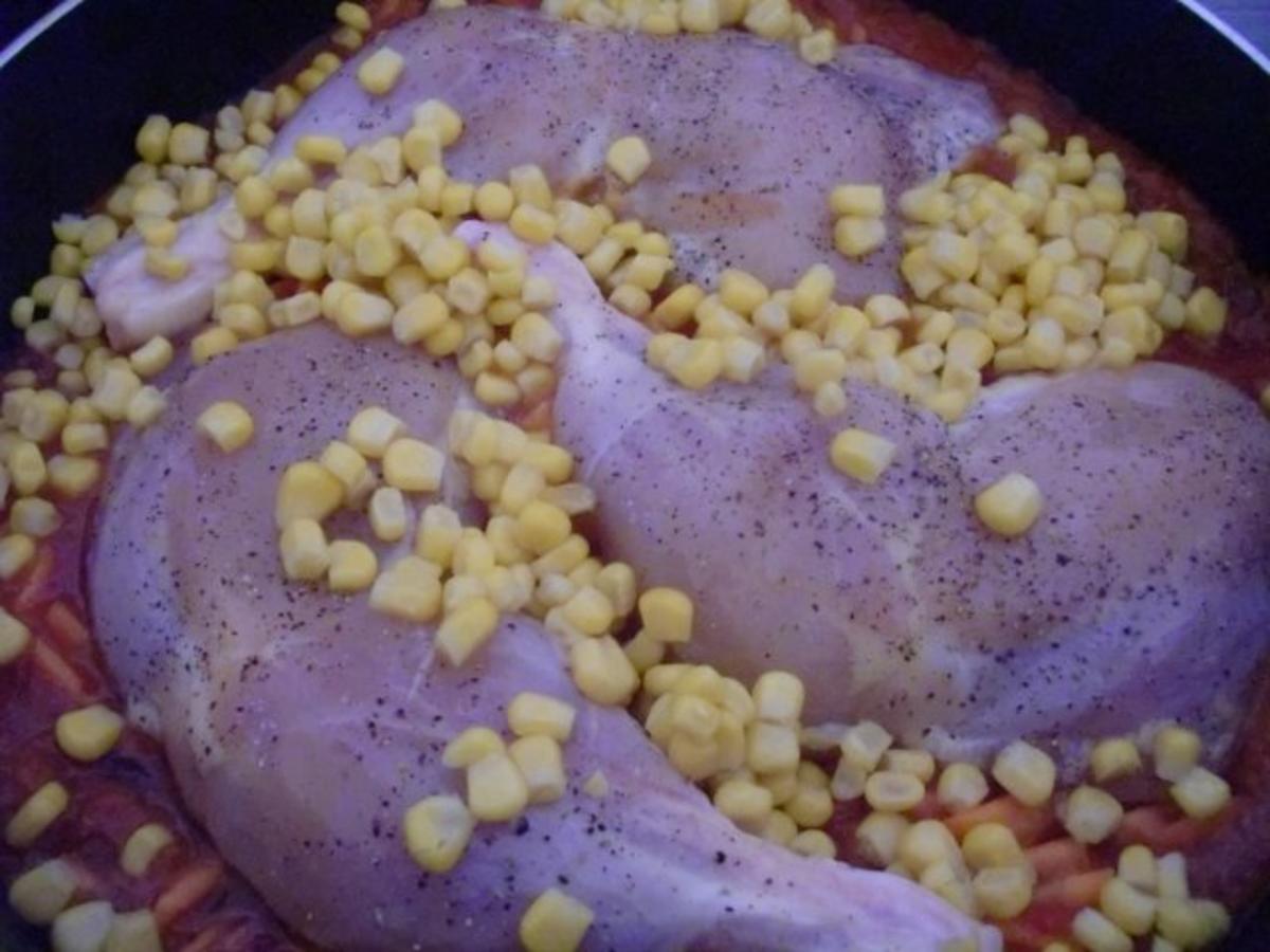 Hähnchenschenkel in cremiger Gemüsesoße - Rezept - Bild Nr. 9
