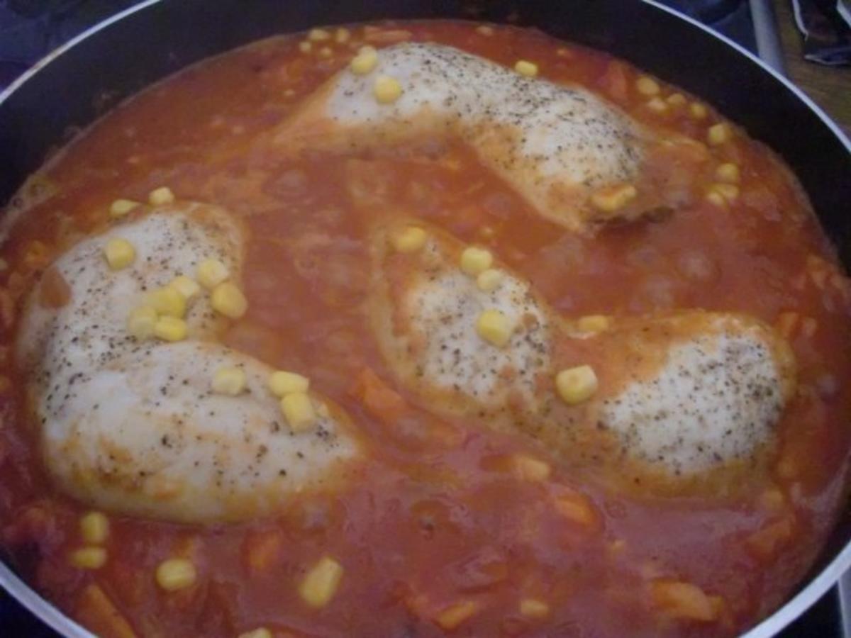 Hähnchenschenkel in cremiger Gemüsesoße - Rezept - Bild Nr. 10