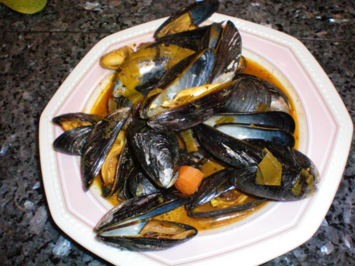 Fisch: Muscheln in Sherry-Weißweinsoße - Rezept