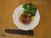 Eifeler Döppekooche an Feldsalat, dazu Vulkanbier - Rezept