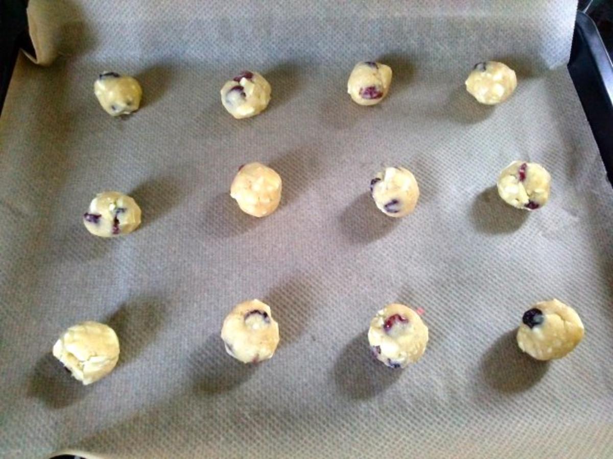 Cranberry-Mandel Cookies - Rezept - Bild Nr. 3