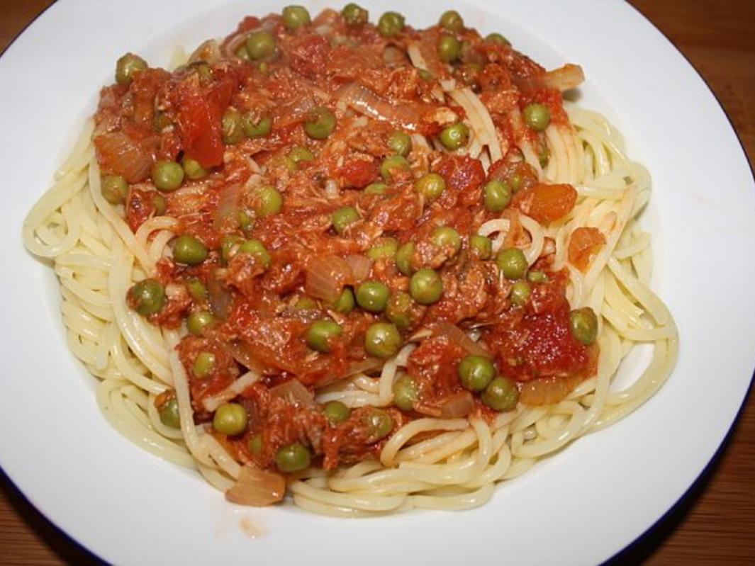 Teichmann s Spaghetti mit Thunfischsoße - schnell &amp; einfach - 226 kcal/100g