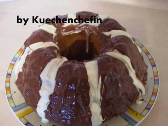 Schwarz-Weiss Marmorkuchen - Rezept