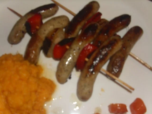 Bratwurst-Spieße - Rezept