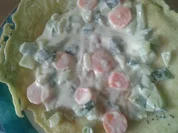 suessebienes  gefüllte zucinni möhren lauchzwiebeln   pfannkuchen - Rezept