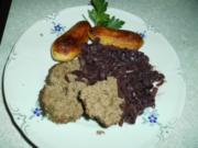 Tatar-Braten und Rotwein-Zwiebeln - Rezept