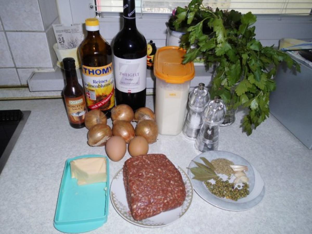 Tatar-Braten und Rotwein-Zwiebeln - Rezept - Bild Nr. 2