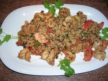 Rezept: Riesengarnelen mit Gewürzreis Bild Nr. 3 Riesengarnelen mit Gewürzreis - Rezept - Bild Nr. 3