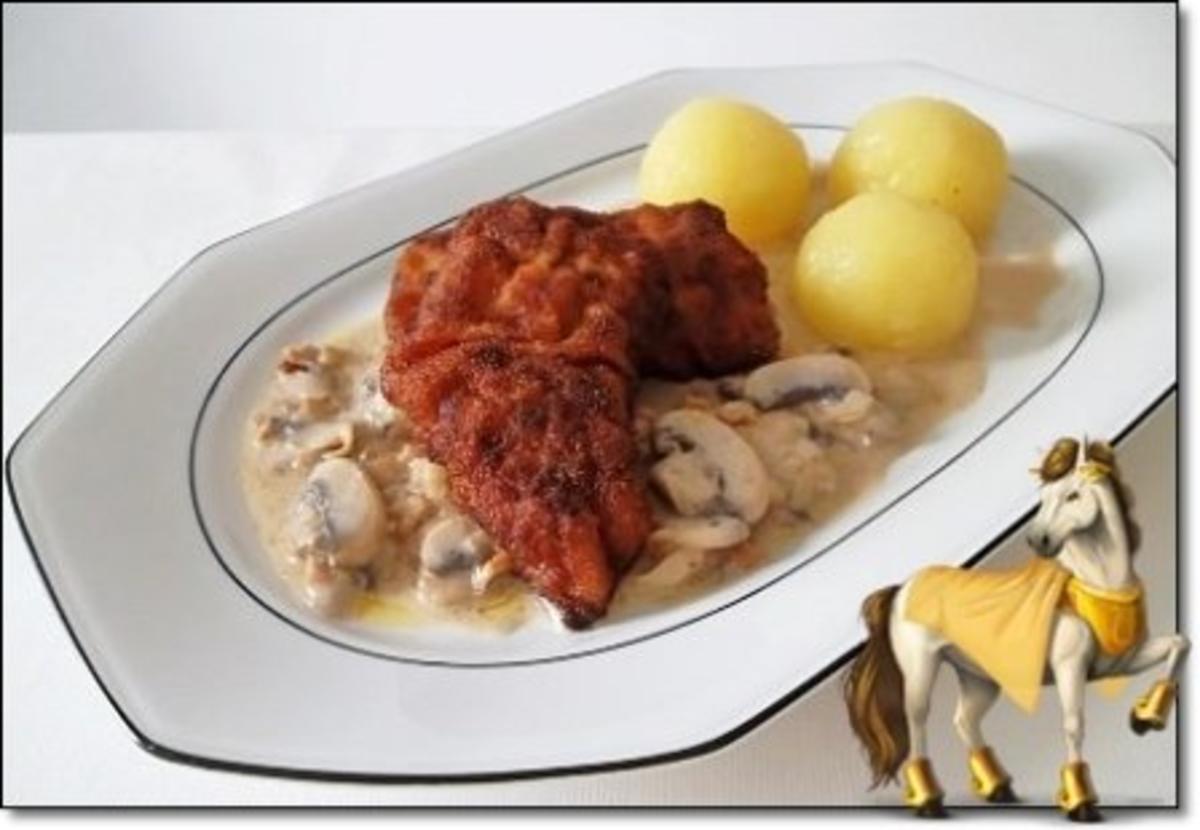 Jägerschnitzel mit Kartoffelklößchen - Rezept By 2010Herford