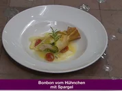Bonbon vom Hühnchen mit Spargel (Jochen Bendel) - Rezept