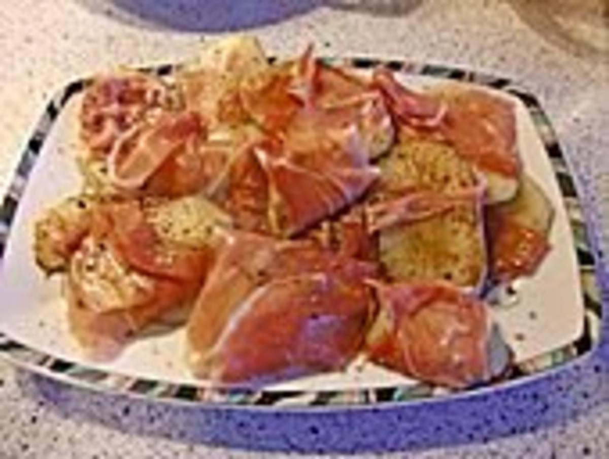 Bilder für Kohlrabi-Saltimbocca mit Kartoffelpüree - Rezept