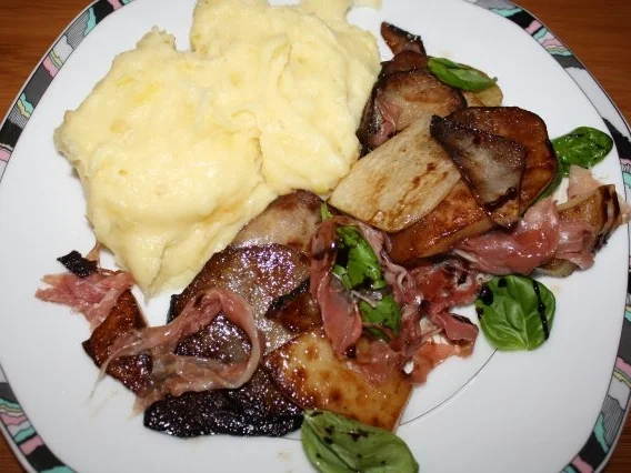 Kohlrabi-Saltimbocca mit Kartoffelpüree - Rezept - Bild Nr. 2