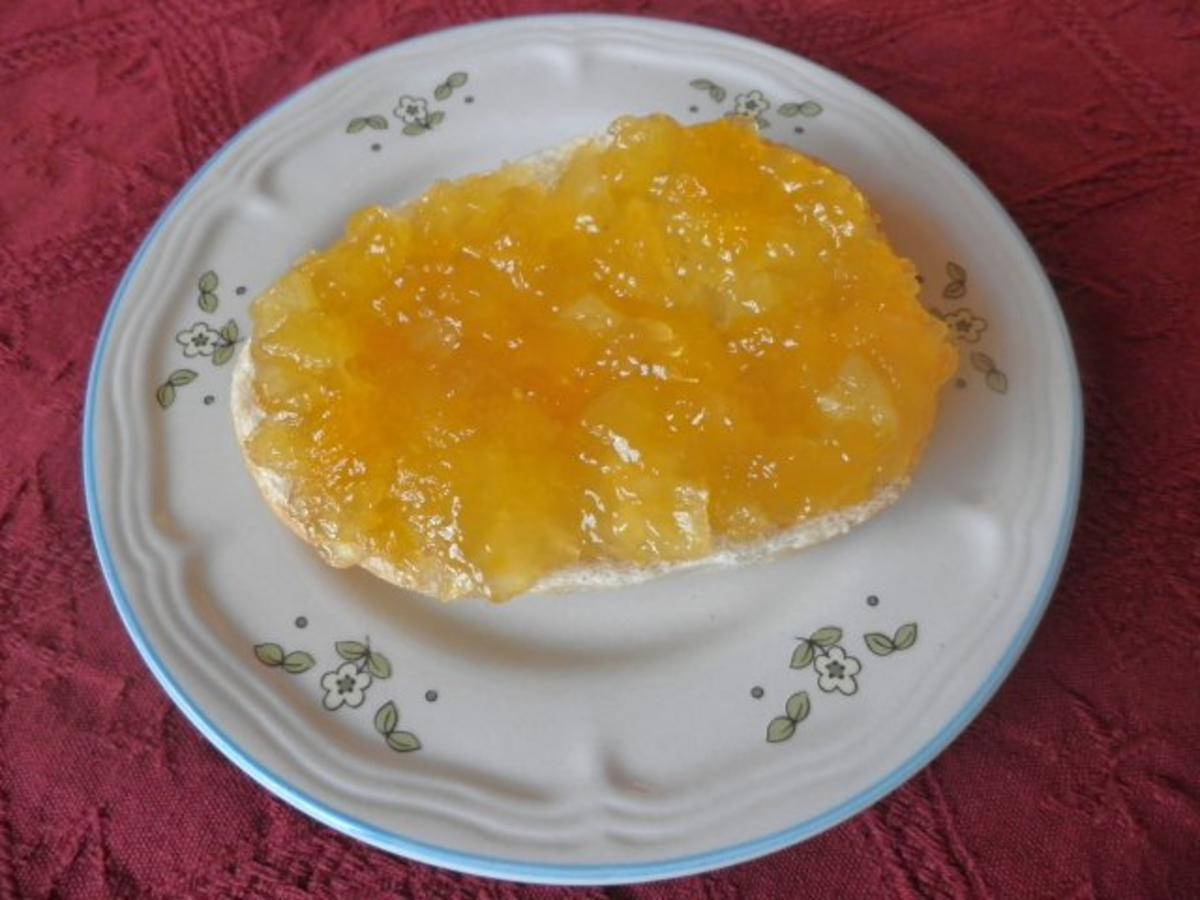 Beschwipste Ananas - Konfitüre - Rezept