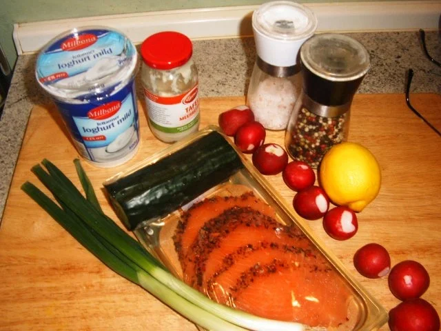 Lachs mit Gurken-Radieschensalat - Rezept - Bild Nr. 3