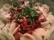 Rinderragout mit Orichiette - Rezept