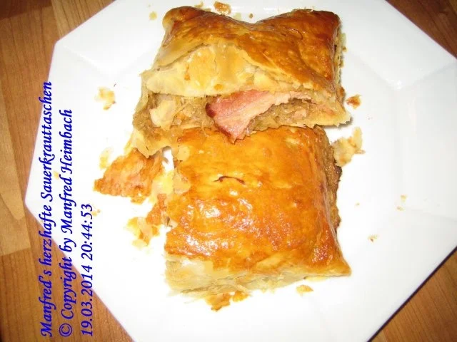 Rezept: Fingerfood – Manfred’s herzhafte Sauerkrauttaschen Fingerfood – Manfred’s herzhafte Sauerkrauttaschen - Rezept