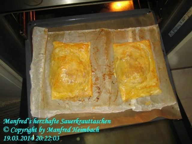 Rezept: Fingerfood – Manfred’s herzhafte Sauerkrauttaschen Bild Nr. 3 Fingerfood – Manfred’s herzhafte Sauerkrauttaschen - Rezept - Bild Nr. 3