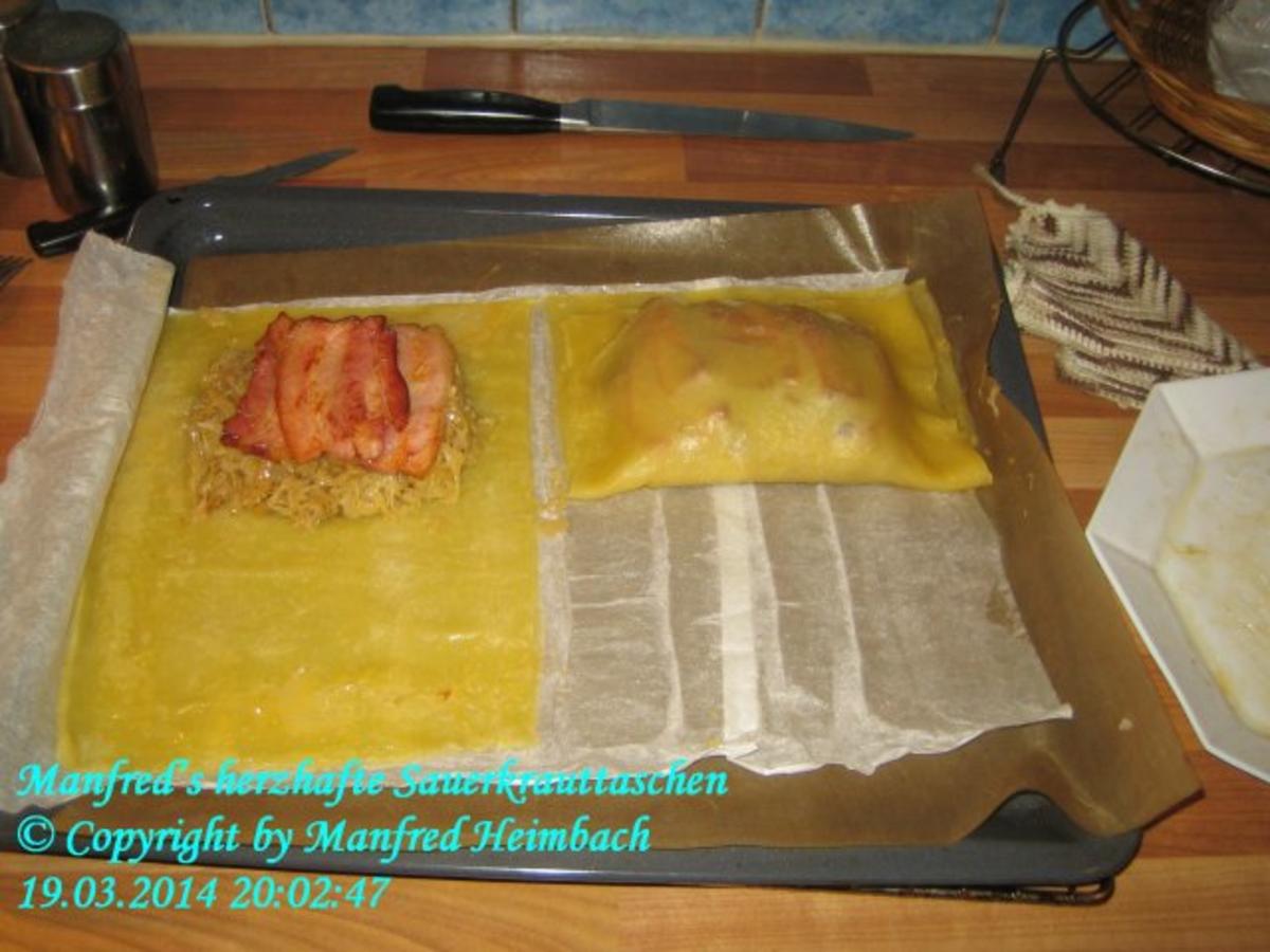Fingerfood – Manfred’s herzhafte Sauerkrauttaschen - Rezept - Bild Nr. 4