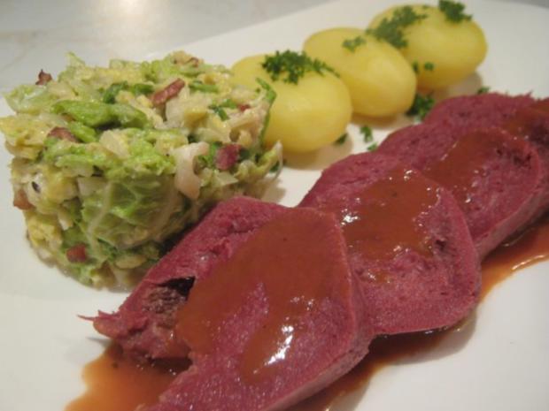 Rinderzunge mit Madeirasauce - Rezept mit Bild - kochbar.de