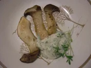 Kräuterseitlinge mit Kresse - Dip - Rezept