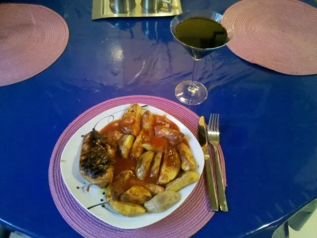 Geflügel: Pikantes Hähnchenbrustfilet mit Kartoffelspalten - Rezept - Bild Nr. 14