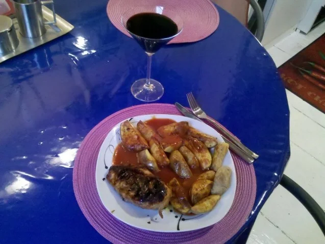 Geflügel: Pikantes Hähnchenbrustfilet mit Kartoffelspalten - Rezept - Bild Nr. 16