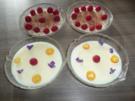 Karamellpudding mit frischen Himbeeren, Blockschokoladenraspel + oder Veilchen ! - Rezept