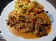 Gyros im Frühling an Jasmin - Frühlingsreis. - Rezept