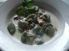 Spinat-Gnocchi in Gorgonzola-Soße - Rezept