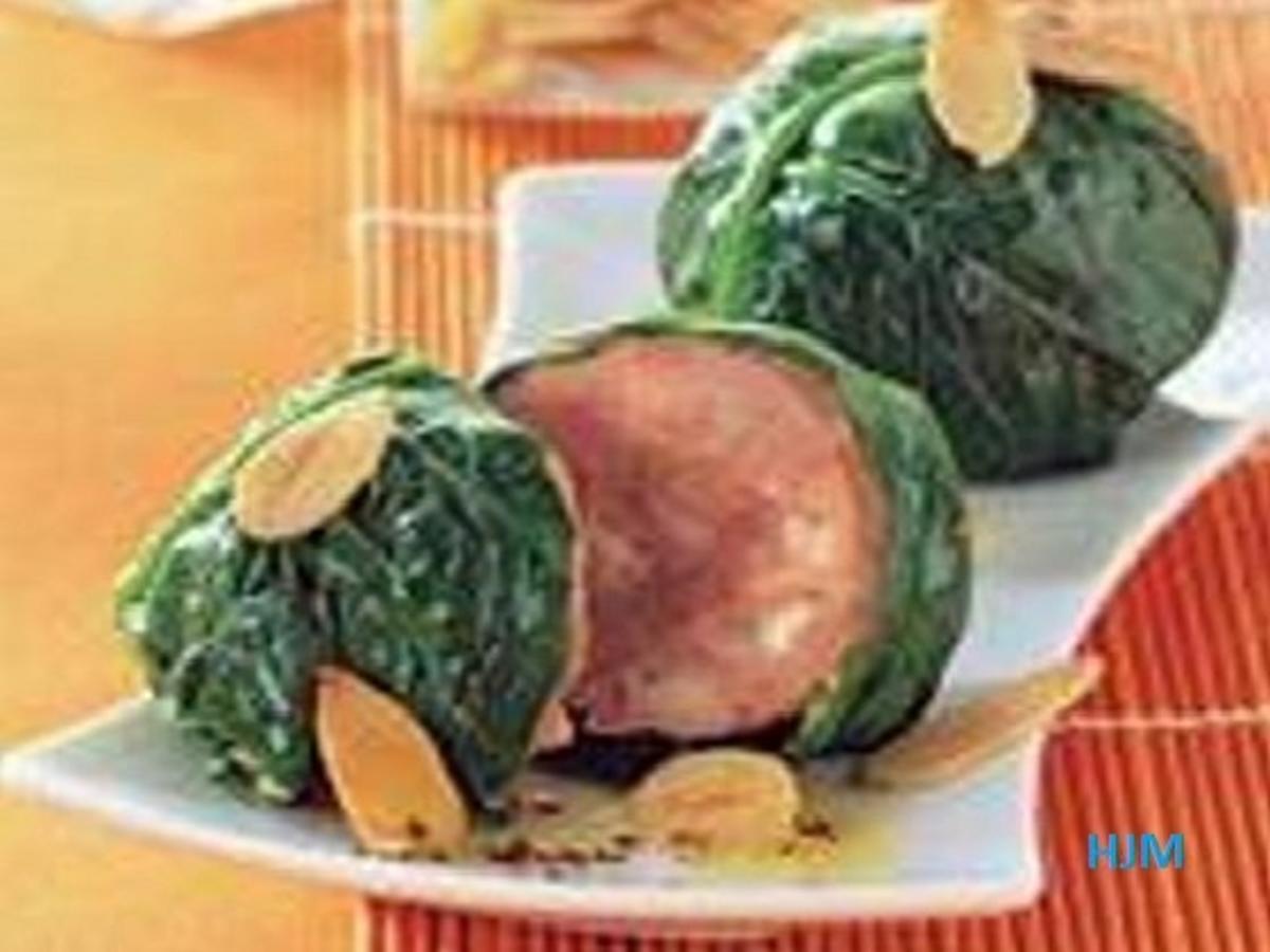 Bilder für Wild-Hackfleisch-Kugeln im zarten Wirsingkohlblatt - Rezept