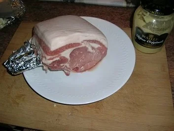 Duroc Schweinskarree mit Bärlauchkartöffelchen, Blumenkohl und Broccoli - Rezept - Bild Nr. 6