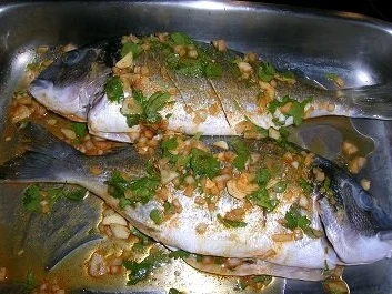 Rezept: Dorade/Brasse die 2te Variante mit mediterranem Gemüse Bild Nr. 5 Dorade/Brasse die 2te Variante mit mediterranem Gemüse - Rezept - Bild Nr. 5