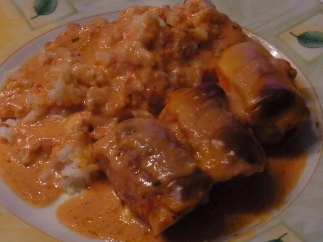 Rezept: Schinken-Hackröllchen mit Käse überbacken Bild Nr. 5 Schinken-Hackröllchen mit Käse überbacken - Rezept - Bild Nr. 5