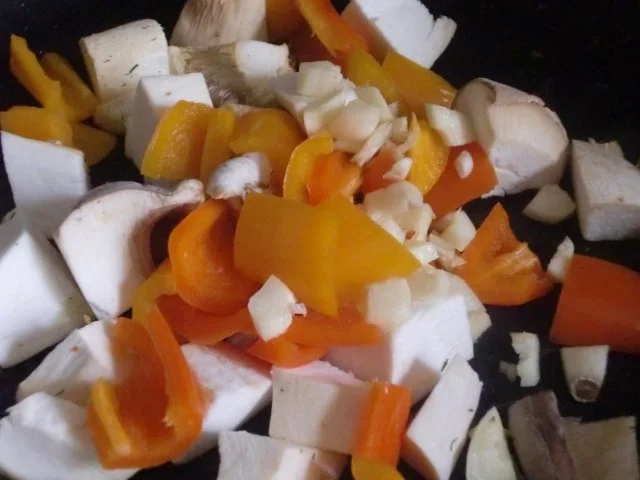 Pilz - Paprika - Ei - Pfanne - Rezept - Bild Nr. 2