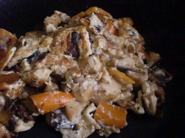 Pilz - Paprika - Ei - Pfanne - Rezept - Bild Nr. 5