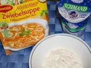 Leckerer Dip aus Zwiebelsuppe - Rezept