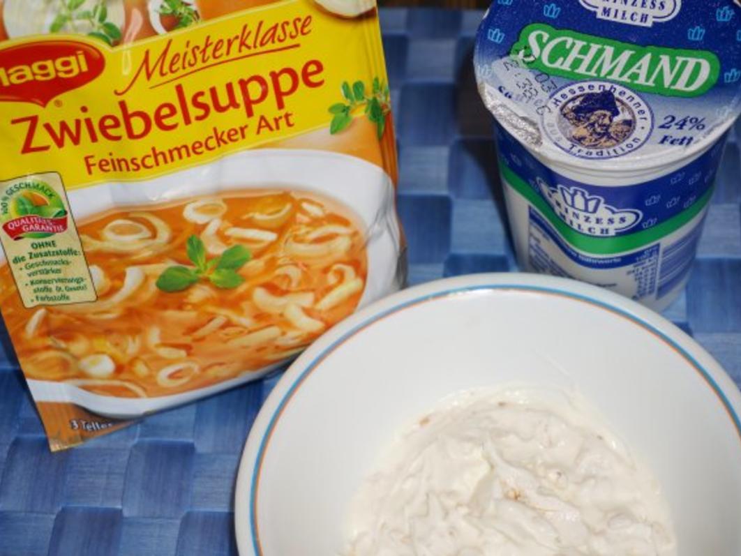 Leckerer Dip aus Zwiebelsuppe - schnell &amp; einfach - 288 kcal/100g
