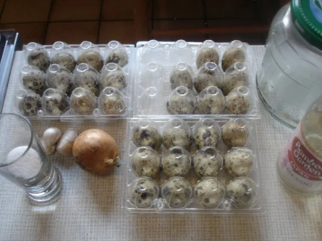 Rezept: Wachteleier als Soleier Bild Nr. 2 Wachteleier als Soleier - Rezept - Bild Nr. 2