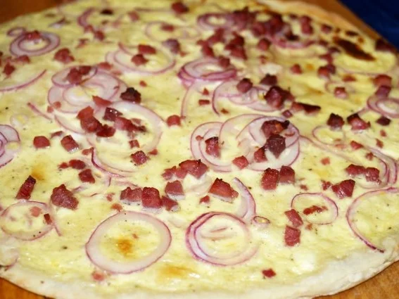 Schneller Flammkuchen - Rezept